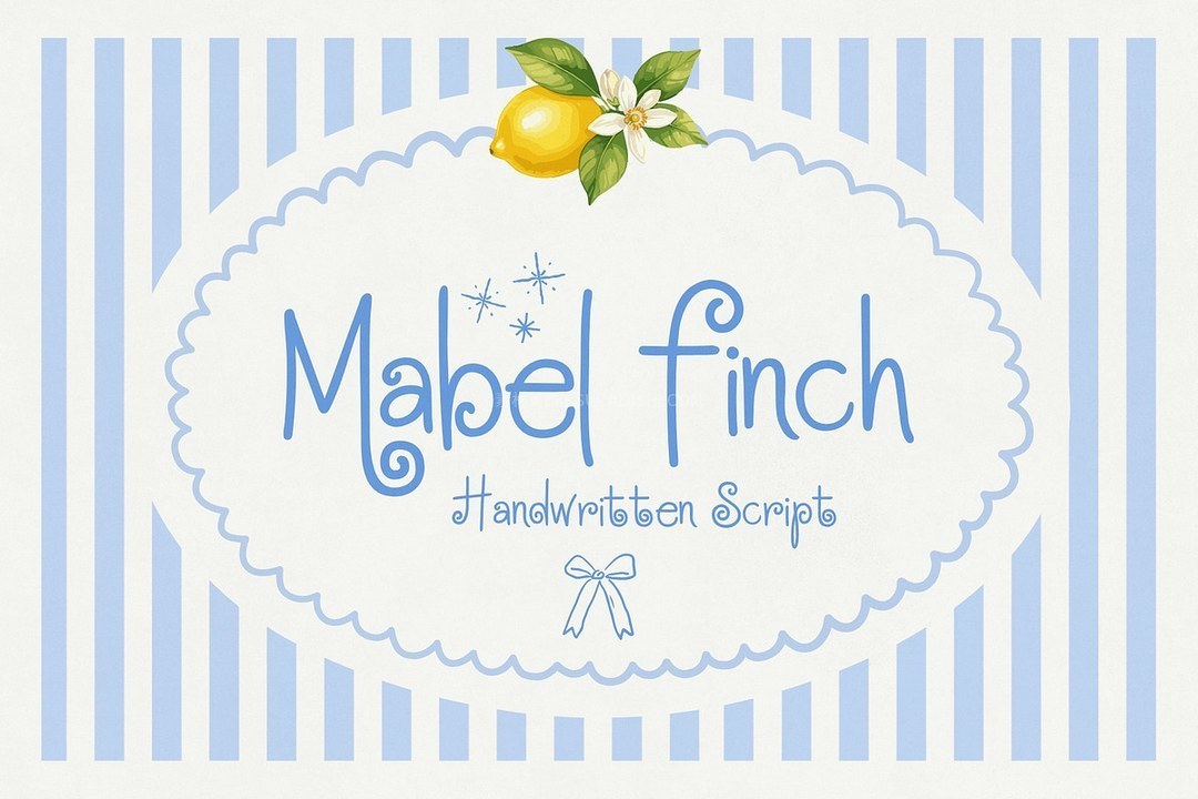 Mabel Finch趣味手写英文字体